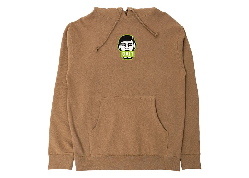 BAIT x Punk Drunkers Japanese Man Hoodie Brown