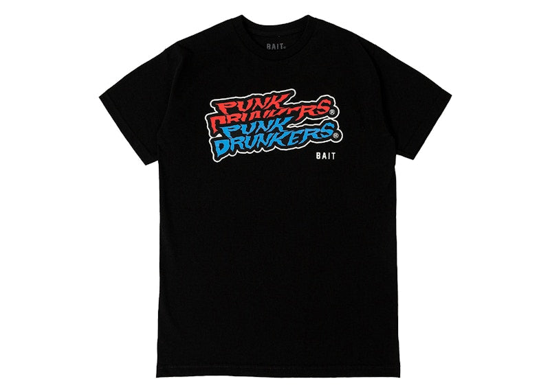 BAIT x Punk Drunkers Skateboard Tee Black