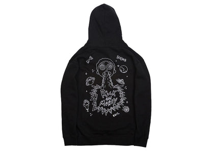 BAIT x Rick And Morty Barf Hoodie Black