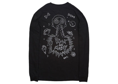 BAIT x Rick And Morty Barf Long Sleeve Tee Black