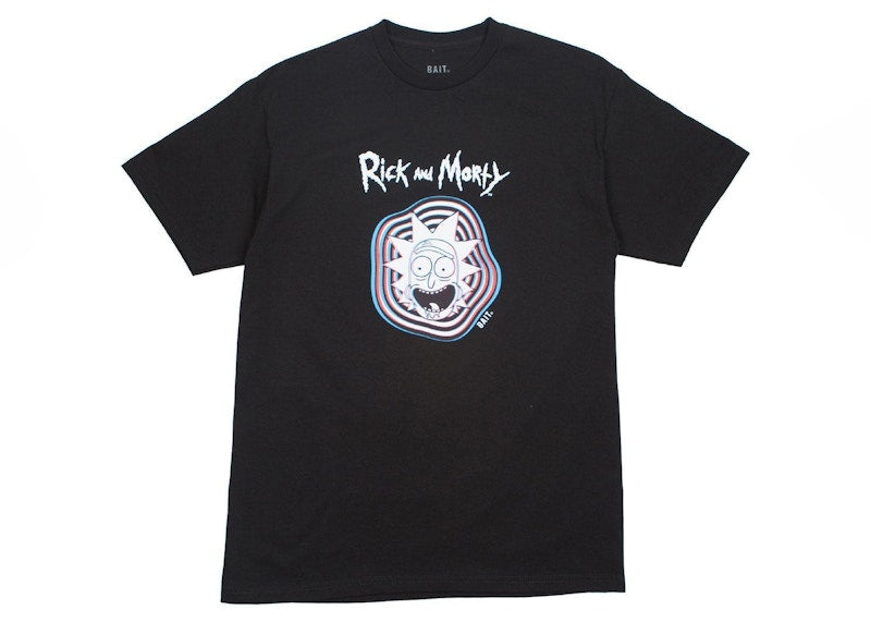 BAIT x Rick And Morty Psychedelic Trippy Tee Black