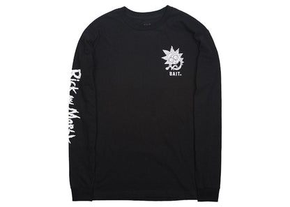 BAIT x Rick And Morty Skateboard Long Sleeve Tee Black