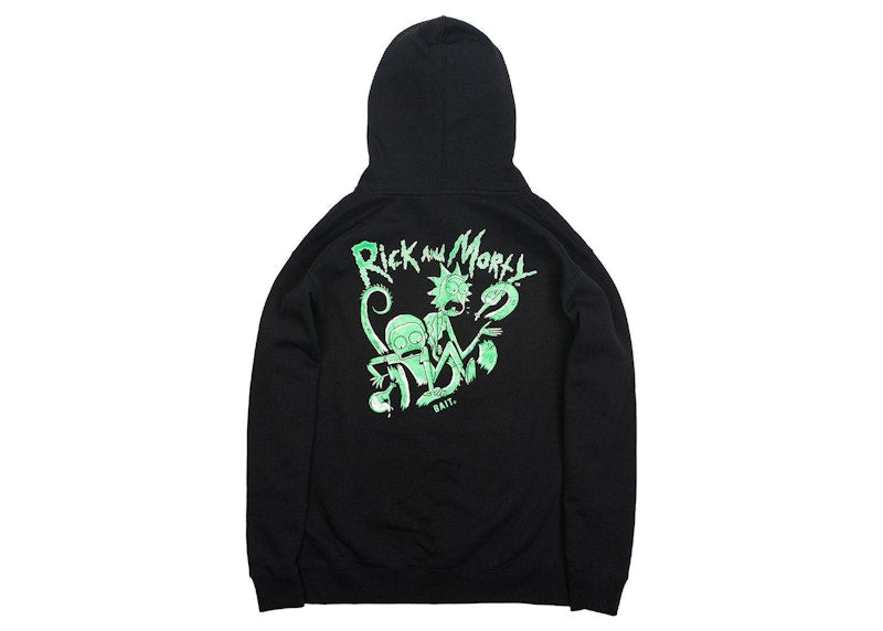 BAIT x Rick And Morty Tentacles Glow In The Dark Hoodie Black