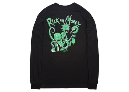 BAIT x Rick And Morty Tentacles Glow In The Dark Long Sleeve Tee Black