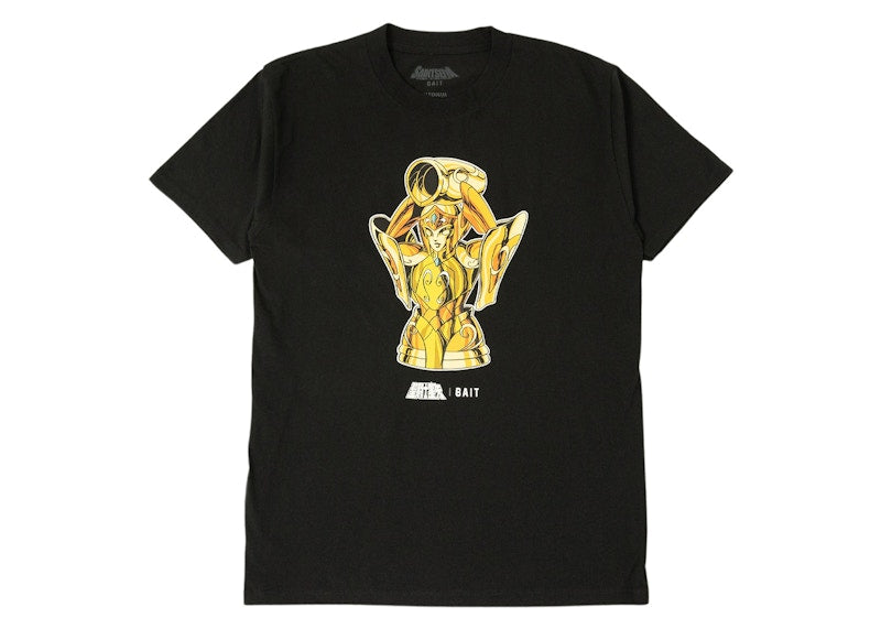 BAIT x Saint Seiya Aquarius Gold Tee Black