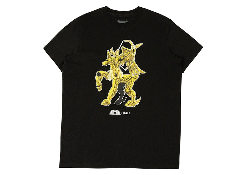 BAIT x Saint Seiya Saggitarius Gold Tee Black