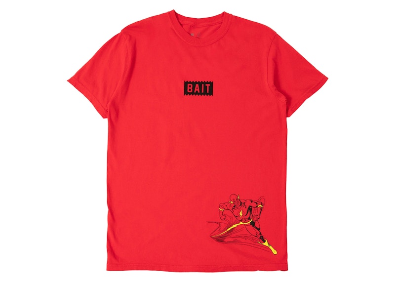 BAIT x The Flash Bait Logo Flash Tee Red