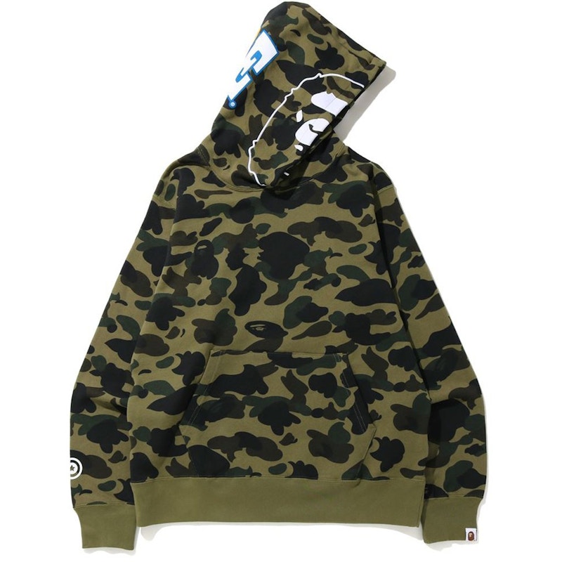 BAPE 1St Camo 2Nd Ape Pullover Hoodie Green
