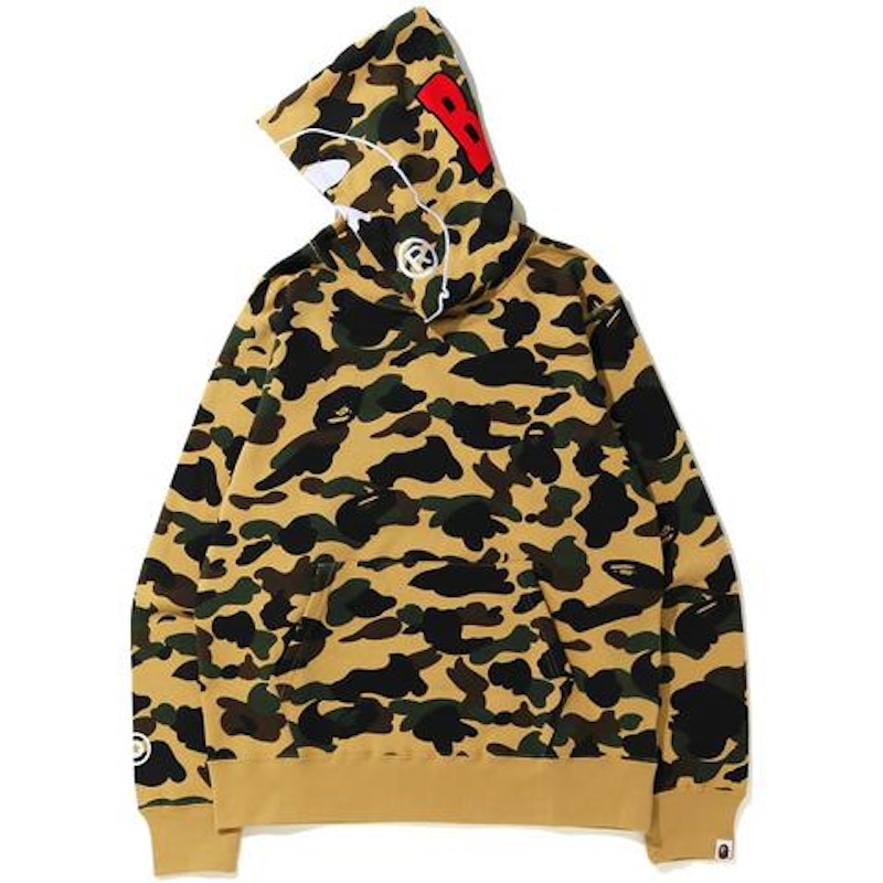 BAPE 1St Camo 2Nd Ape Pullover Hoodie Yellow