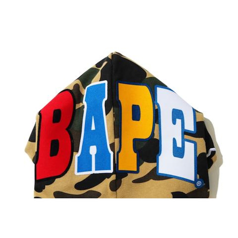 BAPE 1St Camo 2Nd Ape Pullover Hoodie Yellow