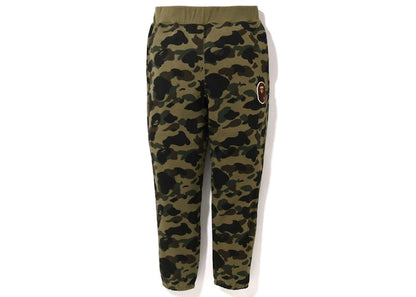 BAPE 1St Camo Ape Head Patched Sweatpants (FW22) Green