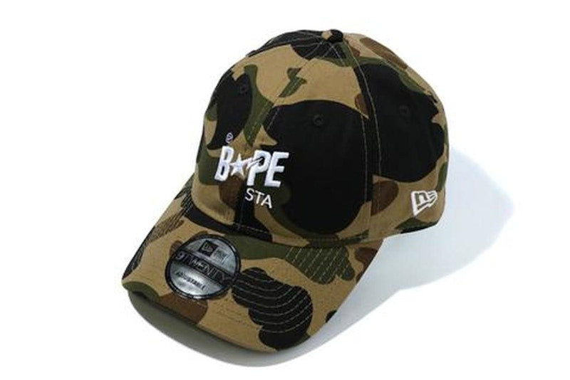 BAPE 1St Camo Bape STA New Era Panel Cap Green