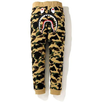 BAPE 1St Camo Shark Slim Sweatpants Yellow/Black