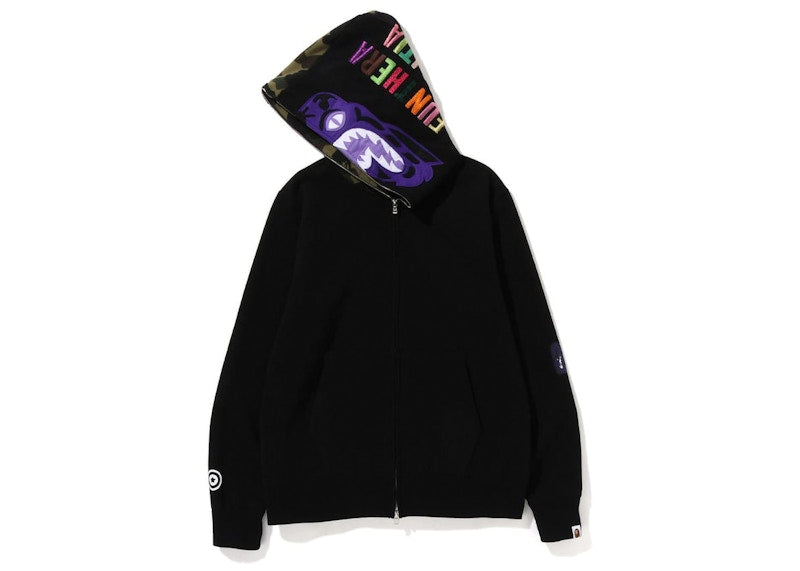 BAPE 1St Camo Tiger Full Zip Hoodie (SS23) Black