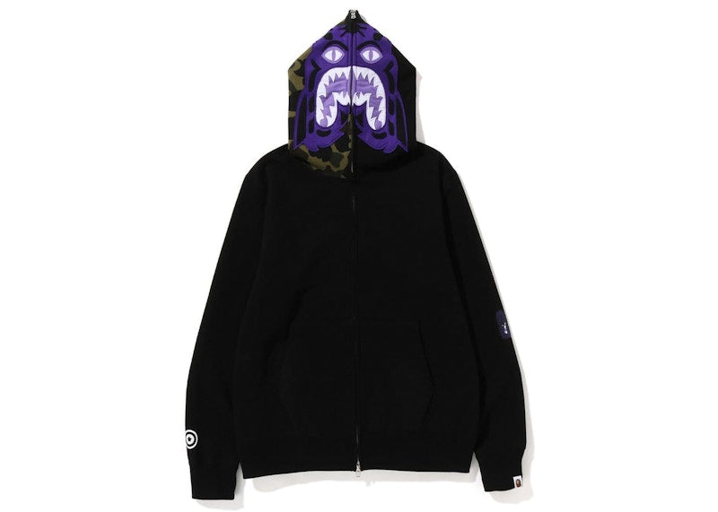 BAPE 1St Camo Tiger Full Zip Hoodie (SS23) Black