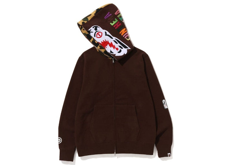 BAPE 1St Camo Tiger Full Zip Hoodie (SS23) Brown