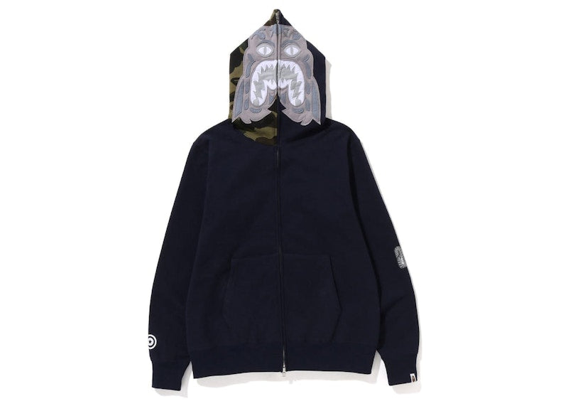 BAPE 1St Camo Tiger Full Zip Hoodie (SS23) Navy