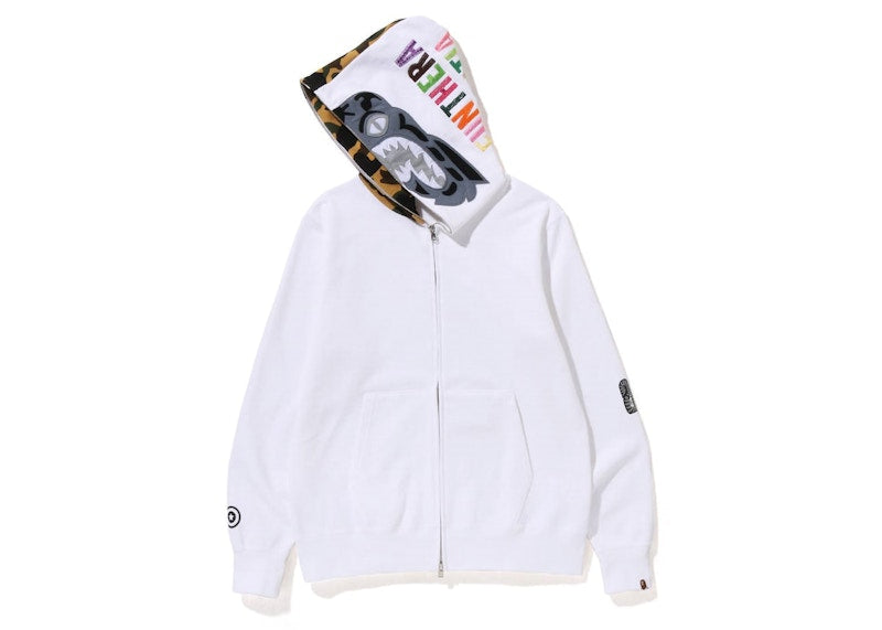 BAPE 1St Camo Tiger Full Zip Hoodie (SS23) White