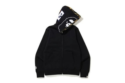 BAPE 1st Camo 2nd Ape Full Zip Hoodie Black