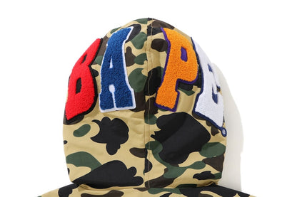 BAPE 1st Camo 2nd Ape Full Zip Hoodie Jacket Yellow