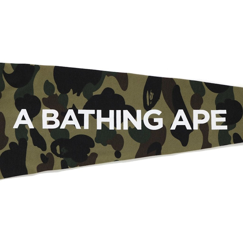 BAPE 1st Camo Ape Head Layered LS Tee White/Green