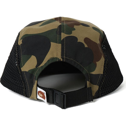 BAPE 1st Camo Ape Head One Point Mesh Jet Cap Green