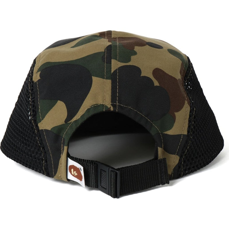 BAPE 1st Camo Ape Head One Point Mesh Jet Cap Green