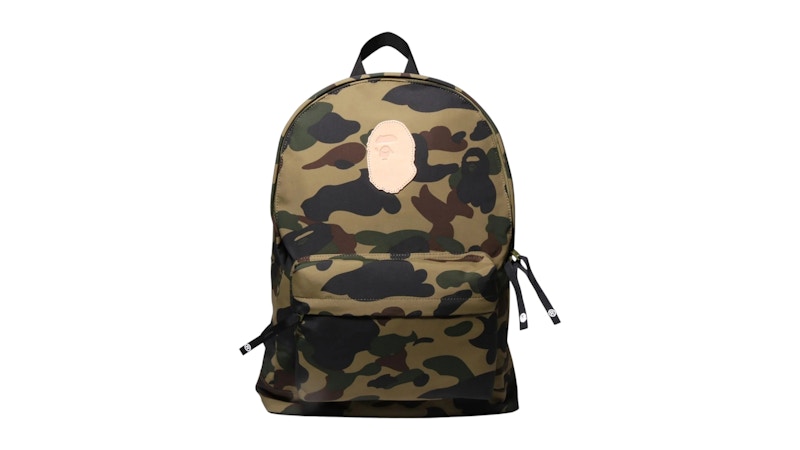 BAPE 1st Camo Ape Head Patch Daypack Green