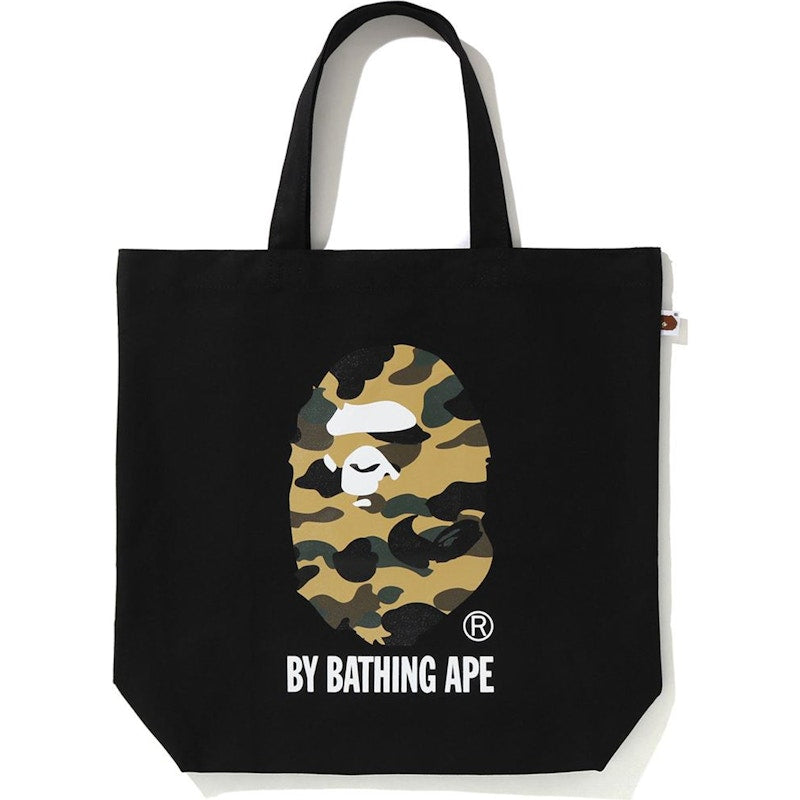 BAPE 1st Camo Ape Head Tote Bag Black