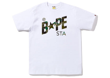 BAPE 1st Camo BAPE Sta Logo Tee (FW22) White Green