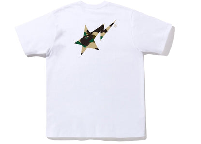 BAPE 1st Camo BAPE Sta Logo Tee (FW22) White Yellow
