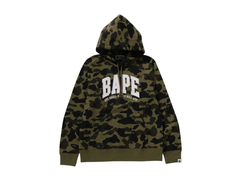 BAPE 1st Camo Bape Pullover Hoodie Green