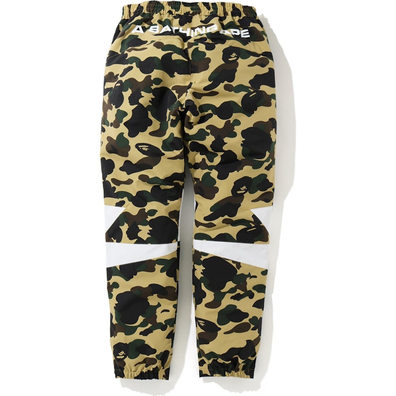 BAPE 1st Camo Bapesta Track Pants Yellow