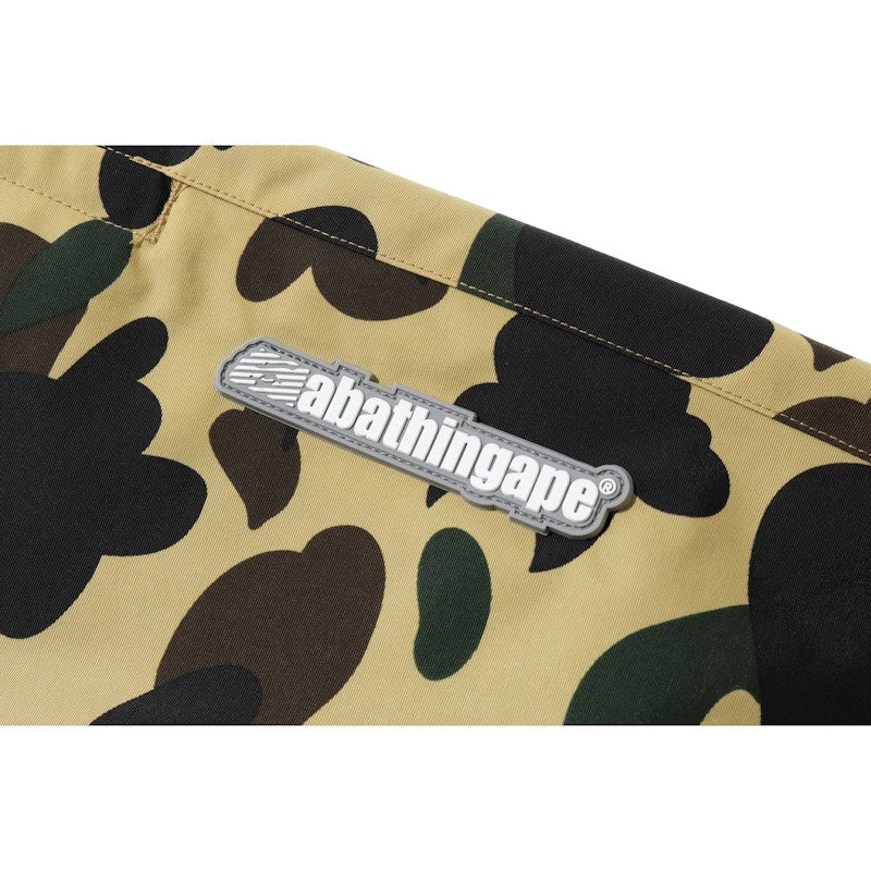 BAPE 1st Camo Bapesta Track Pants Yellow