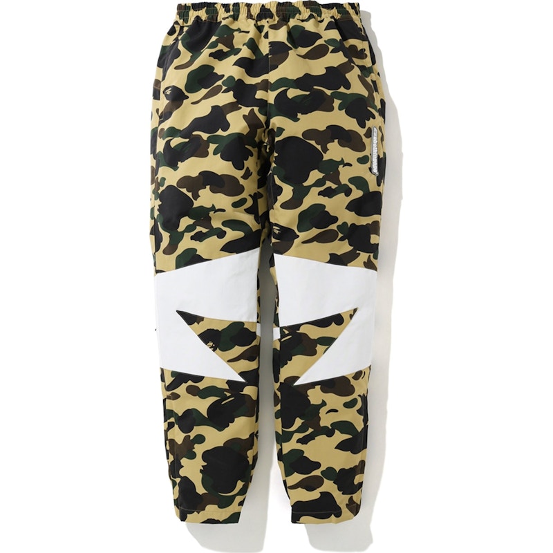 BAPE 1st Camo Bapesta Track Pants Yellow