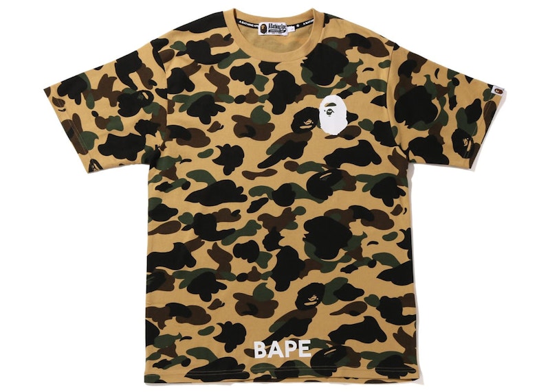 BAPE 1st Camo Bathing Ape Tee Yellow
