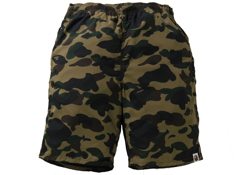 BAPE 1st Camo Beach Shorts (SS21) Green