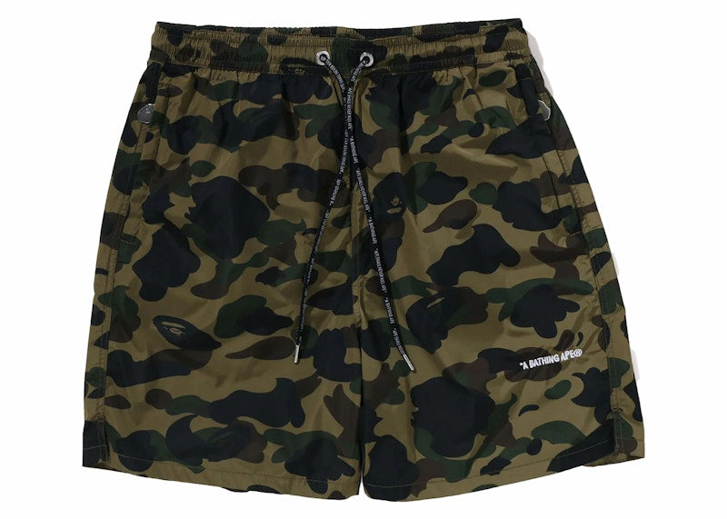 BAPE 1st Camo Beach Shorts (SS24) Green