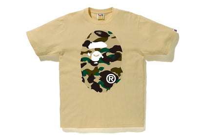 BAPE 1st Camo Big Ape Head Tee Beige/Yellow