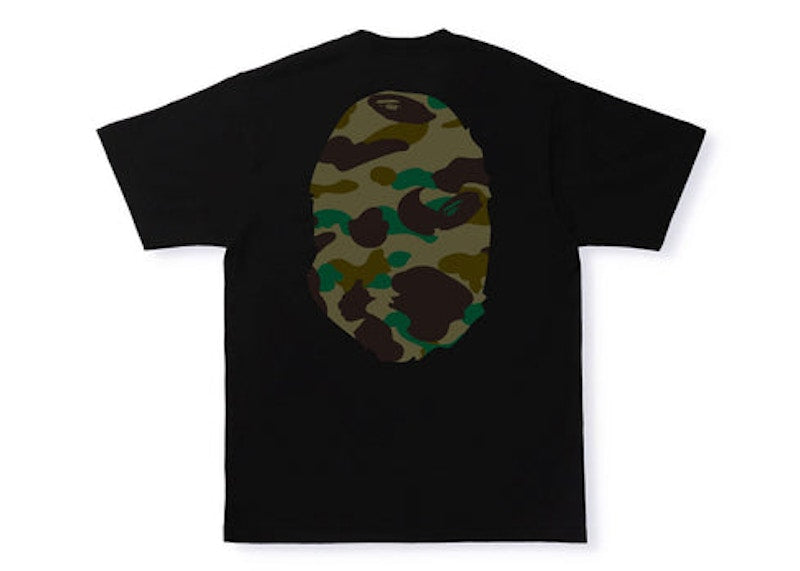 BAPE 1st Camo Big Ape Head Tee Black/Green