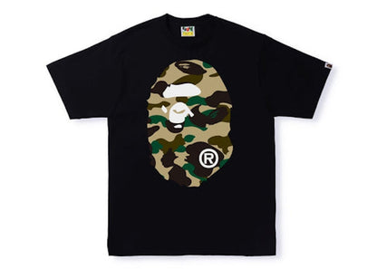 BAPE 1st Camo Big Ape Head Tee Black Yellow