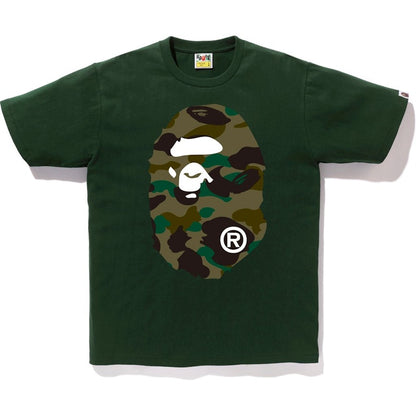 BAPE 1st Camo Big Ape Head Tee Green/Green