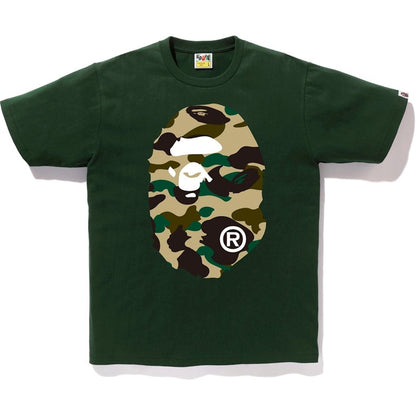 BAPE 1st Camo Big Ape Head Tee Green/Yellow