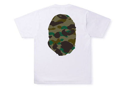 BAPE 1st Camo Big Ape Head Tee White Green