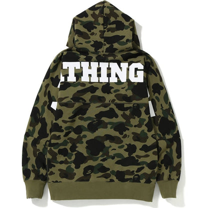BAPE 1st Camo Big Logo Wide Pullover Hoodie Green