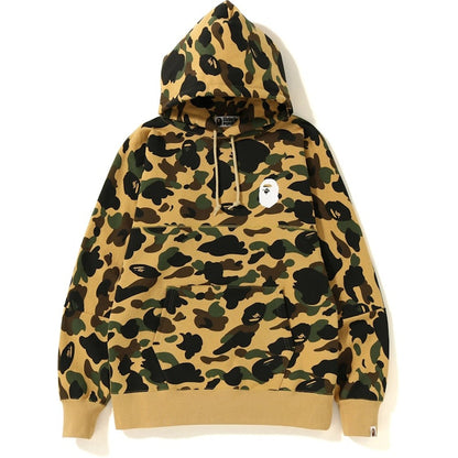 BAPE 1st Camo Big Logo Wide Pullover Hoodie Yellow