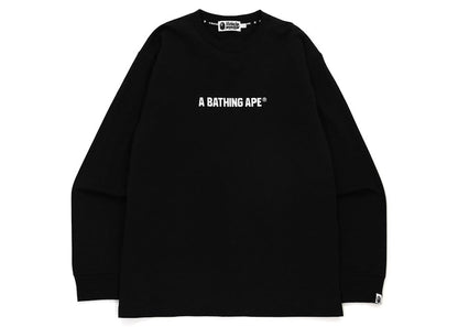BAPE 1st Camo Busy Works Relaxed Fit L/S Tee Black