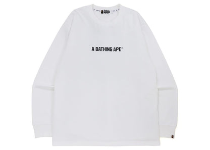 BAPE 1st Camo Busy Works Relaxed Fit L/S Tee White