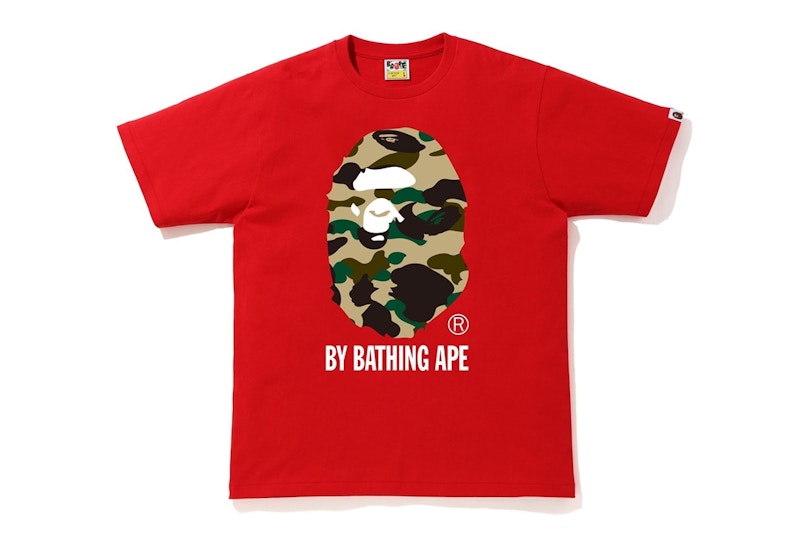 BAPE 1st Camo By Bathing Ape Tee Red/Yellow