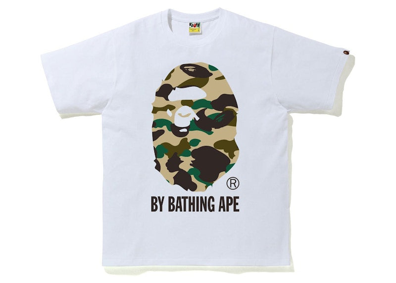 BAPE 1st Camo By Bathing Ape Tee White/Yellow